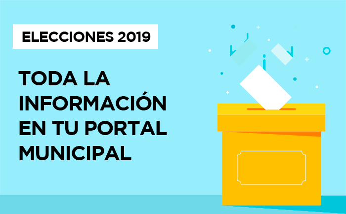 Información elecciones 2019 para tu portal municipal